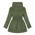 thumbnail image 3 of Vedolay Womens Suit Jackets Casual Jacket for Women Fashion Casual Long Sleeve Button Down Coat,Army Green 3XL, 3 of 5