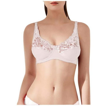 

TZNBGO Women s Bra Wire Free Underwear Large Size Thin Cup Lace Sexy Bra488