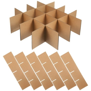 HONMEET Glassware Packing Supplies Dish Moving Box Brown Protective Packaging Easy Installation 1 Set