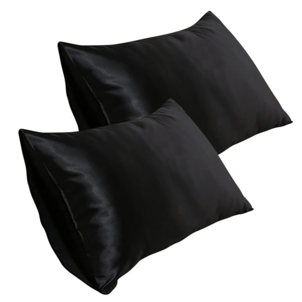 Funda de almohada de satén de 20 * 35 pulgadas, funda de almohada de seda de imitación (2 piezas) Wmkox8yii HFSH4599