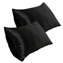 Satin Pillowcase for Hair and Skin Queen Satin Pillow Cases Set 2 Pack 20x25 inches Satin Cooling Pillow Covers with Envelope Closure