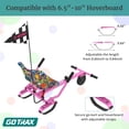 thumbnail image 4 of Gotrax Hoverboard Go Kart Attachment for 6.5” to 10” Hoverboards, Adjustable Frame & Handlebar, Hoverboard Seat Accessory for Kids and Adults,Pink, 4 of 7