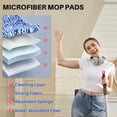 thumbnail image 6 of JOYMOOP Mop and Bucket Set for Home, Hands-Free Self-Cleaning System, with 3 Reusable Microfiber Mop Pads, Suitable for Floor Cleaning and Wall Cleaner - Black+Red+Slate Blue, 6 of 9