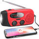 thumbnail image 1 of Radio portátil multifunción con manivela manual para prevención de desastres con luz LED de emergencia inalámbrica con 3 LED, 1 of 5