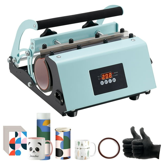 KFFKFF Machine de Presse à Chaud pour Gobelets 11-30 Oz, Presse à Tasse, Gobelets de Sublimation, Vert