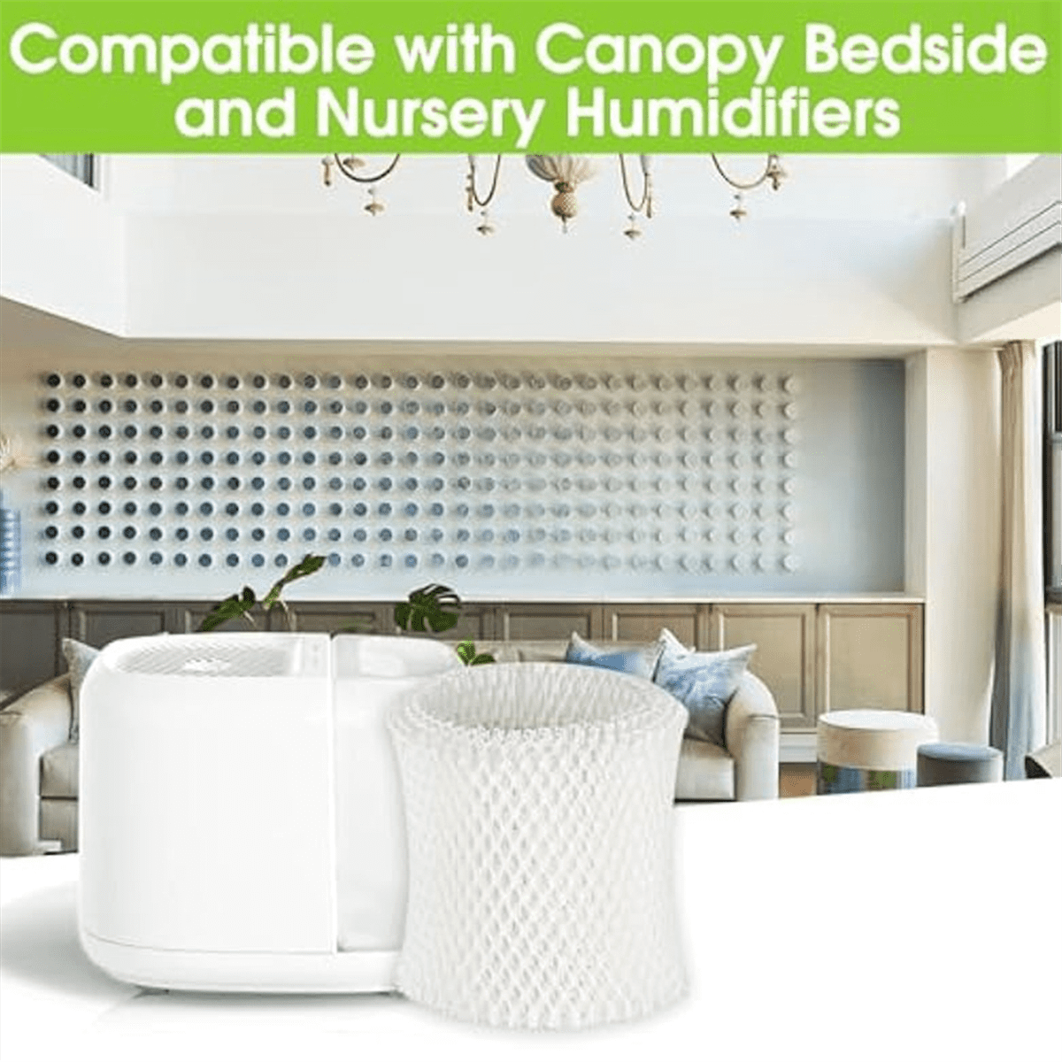 Humidifier Replacement Filter for Canopy Bedside and Nursery,6Pack Humidifier Wicking R_wm25