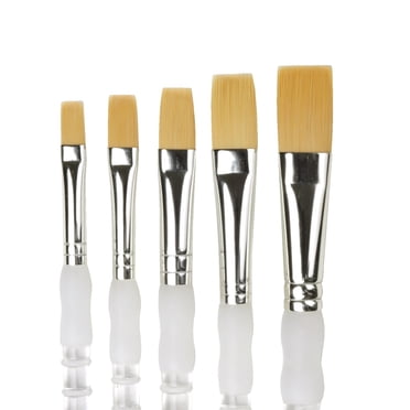 Mod Podge Gold Taklon Brush Applicator – Flat Shape, Choose 2.5" Or 4" Size
