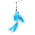 thumbnail image 4 of Funny Cat Feather Stick Interactive Handheld Cat Feather Wand with Suction Cup for CatsBlue Flying Fish, 4 of 4