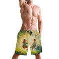 thumbnail image 5 of Swing Large Size Men's Quick Dry Beach Shorts with Mesh Lining, Lightweight, 5 of 8