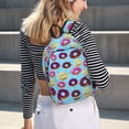 thumbnail image 6 of Yiaed Donuts Print Backpack, Premium Laptop Backpack, Travel Backpack for Women, Lightweight Backpacks, Comfortable Back Pack-Small, 6 of 7