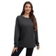 thumbnail image 5 of Smallshow - Sudadera de lactancia para mujer, forro polar, manga larga, ropa de lactancia, Gris profundo, Small, 5 of 7