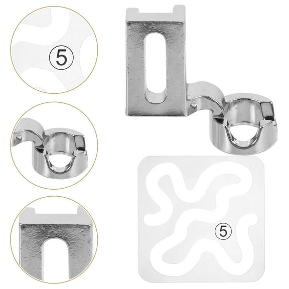 BESTYASH 1Set Professional Patchwork Ruler and Sewing Machine Presser Foot for Home Decor and Apparel DIY