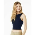 thumbnail image 2 of Bella & Canvas B04006065 Women Micro Rib Racer Tank Top, Solid Navy Blend - Large, 2 of 5