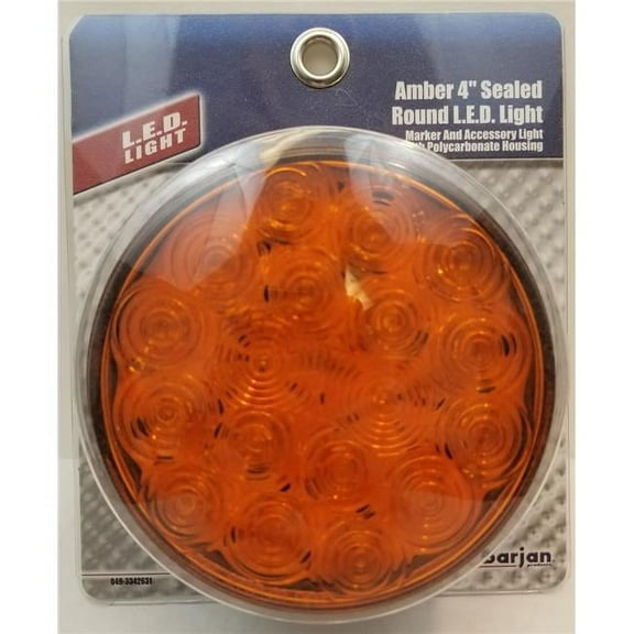 Barjan 493342631 Light Amber LED 4Pin Round Cded