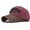 Deep Wine Red, variant on Men's Distressed Vintage Baseball Cap Sun Hat Driver Cap Washed Trucker Hat with PU Leather Front