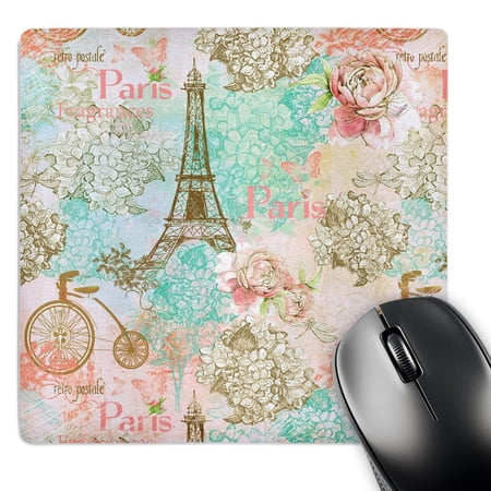 3dRose  Paris Eiffel Tower Vintage Pastel Pattern   MousePad price history on PriceWatchPro
