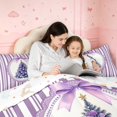 thumbnail image 5 of Manfei Christmas Tree 7-Piece Twin Bedding,Cartoon Bowknot Striped Bedding Comforter Set,Purple White,Christmas Reversible, 5 of 6