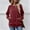 Wine, variant on XPMWRP Women Raglan Long Sleeve Round Neck Sweatshirts Cute Loose Fit Lightweight Pullover Tops with Side Pockets Red XL