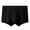 Black, variant on Mens Breathable Boxer Briefs Short Boxers Pouch Seamless Trunks Stretchy Ice Silk Daily Underwear Brown L