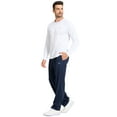 thumbnail image 5 of Tyhengta Mens Pants Athletic Open Bottom Running Pants Mesh Mens Sweatpants with Pockets Blue 2XL, 5 of 9