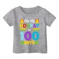 thumbnail image 1 of PMVFHDE T-Shirts pour Filles Hauts d'Été pour Filles Hauts Décontractés pour Filles T-Shirts pour Filles Garçons et Filles Mode Décontractée Imprimé Col Rond Manches Courtes T-Shirt Gris, 6-7 Ans, 1 of 4