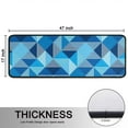 thumbnail image 5 of Kitchen Rugs Sets Of 2,Blue Geometric Pattern Anti Fatigue Kitchen Mat Rugs Non Slip Washable,Decorative Kitchen Floor Mats for Kitchen,Sink,Laundry,17"x47"+17"x47", 5 of 5