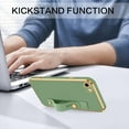 thumbnail image 5 of iPhone SE Case,iPhone SE Phone Case,iPhone 7/8 Case,Slim Soft TPU with Adjustable Wristband Kickstand Scratch Resistant Shockproof Protective Cover for Apple iPhone SE 2/3 4.7", Matcha Green, 5 of 9