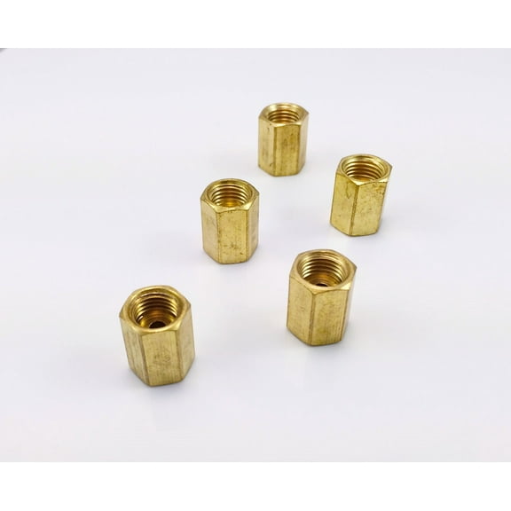 The Stop Shop Inverted Flare Brake Line Union for 1/4" tube (7/16"-24 threads) (Pack of 5)