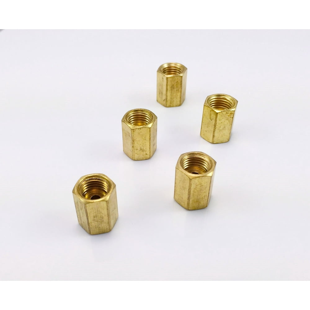 Inverted Flare Brake Line Union for 1/4" tube (7/16"24 threads) (Pack