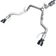 thumbnail image 2 of AWE Tuning Exhaust System Kit 3020-33402 0FG Cat-Back System; T304L Stainless Steel; With Muffler; Single Exhaust With Dual Exits; Rear Exit; Non-Resonated; Diamond Black Tip, 2 of 15