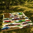 thumbnail image 7 of YShenghong Colorful Tractors Harvesters And Farm Machinery In Action Printed Flannel Blanket, 7 of 7