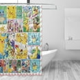 thumbnail image 4 of Cartoon For Pokemon Shower Curtain - Easy Care,Durable and Waterproof, for Bathroom Decor Set -72 x 72 Inch Washable Fabric Curtain, 4 of 4