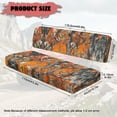 thumbnail image 7 of Yuyamidu Camo Hunting UTV Seat Cover Orange Wood Mule Bench Seat Cover Easy to Clean UTV Accessories Compatible with Kawasaki Mule 3000 3010 3020 4000 4010 2001-2023 2025, 7 of 7