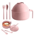 thumbnail image 1 of Clearance Items,npkgvia Dinnerware,Kitchen Essentials,Microwave Ramen Bowl With Lid Microwave Ramen Bowl Set Microwave Ramen Bowl Ramen Bowl With Handle That Apartment Dishwasher,Cutlery, 1 of 7