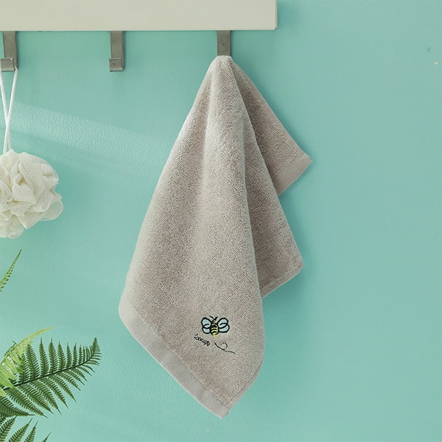 Toallas bordadas de algodón para niños - Paños suaves para infantil, toallitas faciales y toallas de mano
