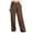 Brown, variant on Leesechin Wide Leg Pants for Women High Waisted Sweatpants Workout Active Joggers Pants Baggy Lounge Bottoms on Clearance