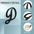 thumbnail image 3 of Uxcell Calcomanías de Pared de Letras 3D, 9" Acrílico Autoadhesivo para Decoración del Hogar (Negro, Letra D), 3 of 7