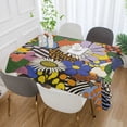 thumbnail image 2 of Yayeee Tablecloths 54" x 72" Rectangle Wrinkle Resistant Party Table Cover, Blue Floral, 2 of 8