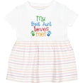 thumbnail image 3 of Inktastic My Great Aunt Loves Me Girls Baby Dress, 3 of 5