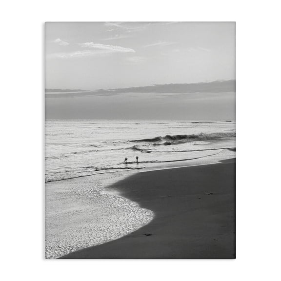 Stupell Industries Evening Beach Stroll Nautical & Beach Photography Wrapped Canvas Art Print Wall Art, 16 x 20