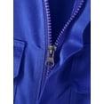 thumbnail image 6 of YONGHS Men's Industrial Coverall Long Sleeve Zipper Workwear Mechanic Jumpsuit Overalls Blue L/170, 6 of 7