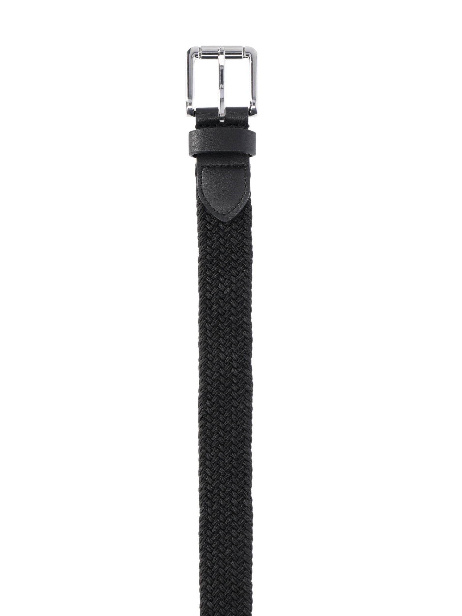 Wonder Nation Boys Black Stretch Weaved Belt, Sizes S-L