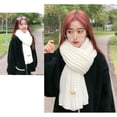 thumbnail image 6 of Warm Knitted Neck Scarf Neck Wrap for Winter Warmth Trendy Neck Gaiter Shoulder Wrap Neck Shawl for Women All Matching, 6 of 9