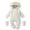 D-White, variant on LRen Baby Snowsuit Infant Hooded Snow Romper, Footed Zipper One‑Piece Winter Outfit Windproof Thick Warm Jumpsuit Playsuit for Toddler Outdoor Wear