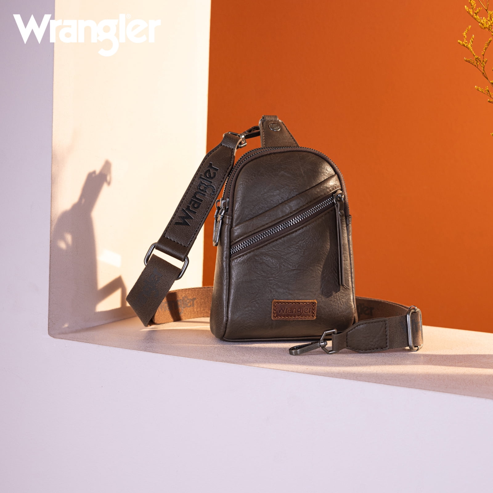 Wrangler Small Crossbody Sling Bags for Women Fanny Packs Chest Bag for Travel