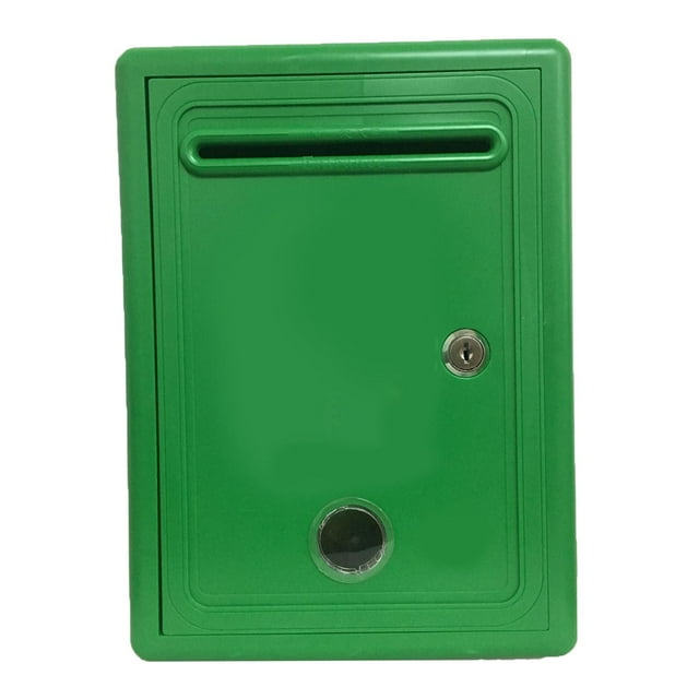 pitrice Boîte à Suggestions Étanche avec Fente et Boîte de Plainte de Dons Boîte Rouge Verrou Vert
