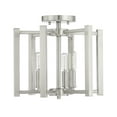 thumbnail image 2 of Satin Nickel Three Light Semi-Flush Mount from the Benson Collection, 2 of 6