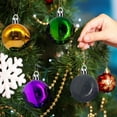 thumbnail image 3 of Costeam 24 Pieces Halloween Ball Ornaments Tree Hanging Decorations - White Orange Green Ghost Balls for Night Christmas Decor, 3 of 6