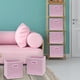 thumbnail image 3 of Bidones de almacenamiento SIMPLE HOUSEWARE, cubos plegables, 28 cm, color rosa, paquete de 6, 3 of 7