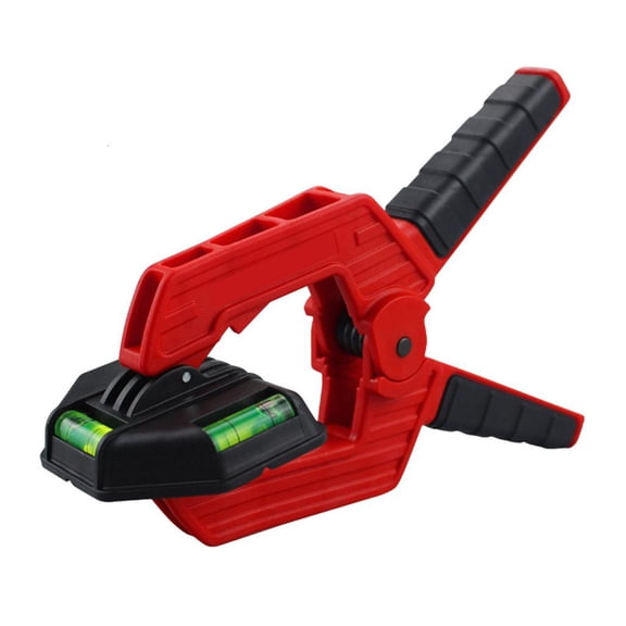 CEORPER Heavy Duty Spring Clamps with Spirit Levels 3 Inch Strong Spring Clip Ergonomic Handle Durable for Woodworking Clamping